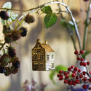 & Klevering Golden house Ornament 2 pack